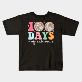 Kids Disco Ball 100 Days Of School 100Th Day Kids T-Shirt